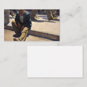 Man vergeten, 1934 door Maynard Dixon Visitekaartje (Voorkant / Achterkant)