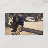 Man vergeten, 1934 door Maynard Dixon Visitekaartje (Voorkant)