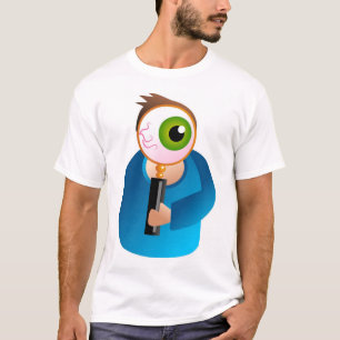Man vergroten t-shirt