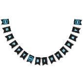 Man Verjaardag - elke leeftijd - Custom DIY Zwart Vlaggetjes (Alle)