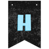 Man Verjaardag - elke leeftijd - Custom DIY Zwart Vlaggetjes (Tweede vlag)