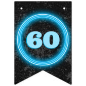 Man Verjaardag - elke leeftijd - Custom DIY Zwart Vlaggetjes (Eerste vlag)