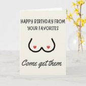 Man Verjaardag Grappige Mannen Vriendje Hem Bday Kaart (Gele Bloem)