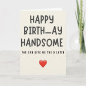 Man Verjaardag Grappige vriend Mannen voor hem Bda Kaart (Voorkant)