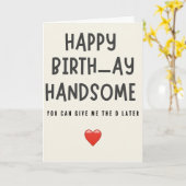 Man Verjaardag Grappige vriend Mannen voor hem Bda Kaart (Gele Bloem)