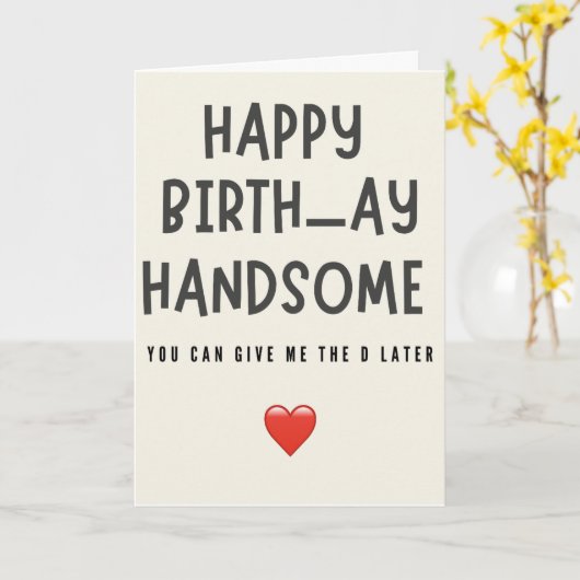 Man Verjaardag Grappige vriend Mannen voor hem Bda Kaart (Gele Bloem)