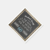 Man Verjaardag Man Myth Legend Servetten Rustiek V (Hoek)