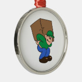 MAN VERPLAATSEN METALEN ORNAMENT (Rechts)