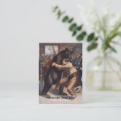 Man versus Beer - Personal Trainer Visitekaartje (Staand voorkant)