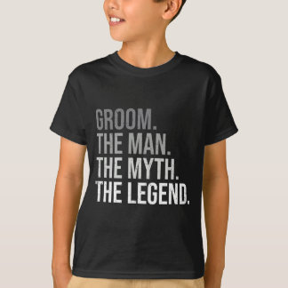 Man verzorgt de man de mythe de legende vrijgezel t-shirt