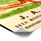 man Victoriaans handelskaart Poster (Hoek)