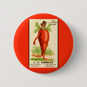 man Victoriaans handelskaart Ronde Button 5,7 Cm