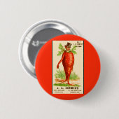 man Victoriaans handelskaart Ronde Button 5,7 Cm (Voorkant /achterkant)