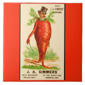 man Victoriaans handelskaart Tegeltje (Voorkant)