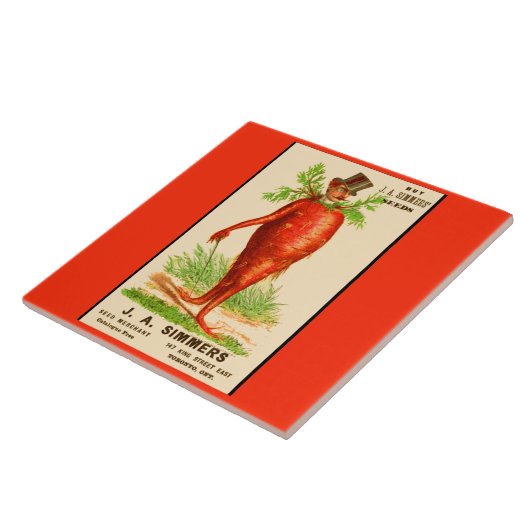 man Victoriaans handelskaart Tegeltje (Zijkant)