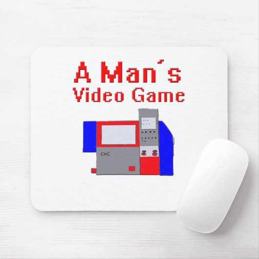 Man videospel muismat (Met muis)