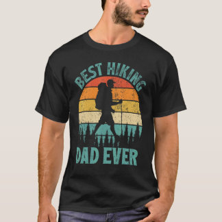 Man Vintage Beste Wandelende Papa Ooit Vaderdag T-shirt