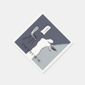 Man Violin afspelen Servet (Hoek)