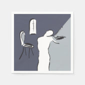 Man Violin afspelen Servet (Voorkant)