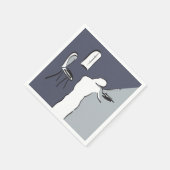 Man Violin afspelen Servet (Hoek)