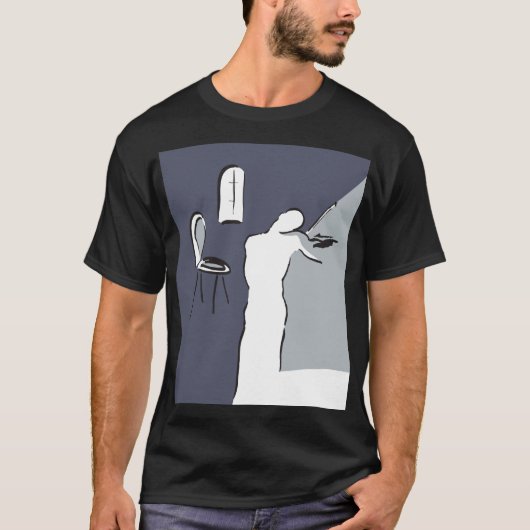 Man Violin afspelen T-shirt (Voorkant)