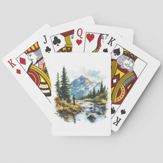 Man Vist afspeelkaarten Pokerkaarten (Achterkant)