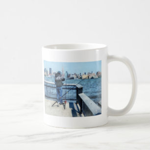 Man Vist Hoboken Pier Koffiemok