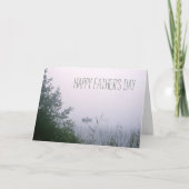 Man Vist prachtige Inspirerend Foggy Morning Kaart (Voorkant)