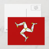 Man vlag briefkaart (Voorkant / Achterkant)