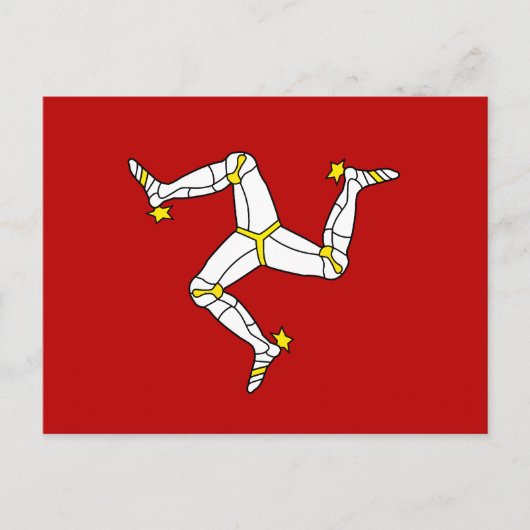 Man vlag briefkaart (Voorkant)