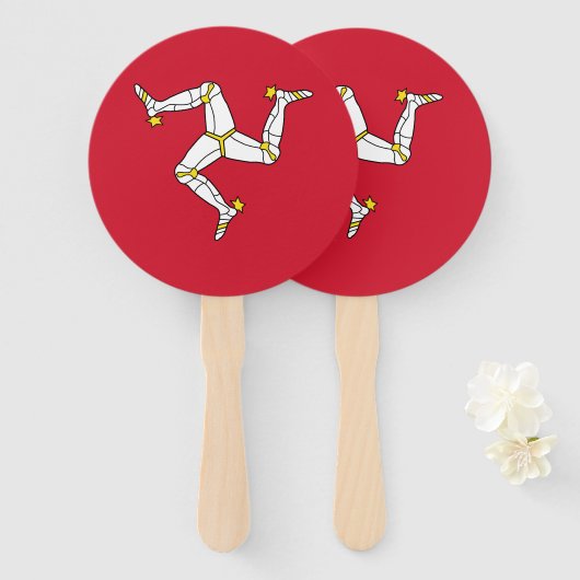 Man vlag handwaaier (Voorkant en achterkant)