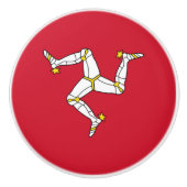 Man vlag keramische knop (Voorkant)