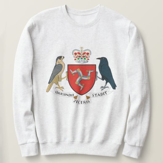 Man vlag - Manx Emblem Sweatshirt (Design voorkant)