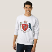 Man vlag - Manx Emblem Sweatshirt (Voorkant volledig)
