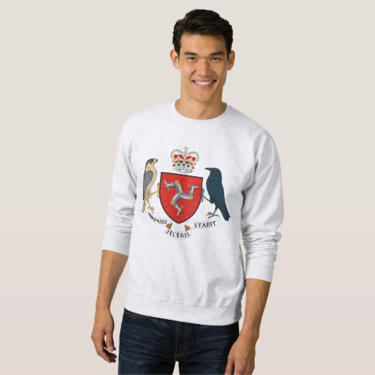 Man vlag - Manx Emblem Sweatshirt (Voorkant volledig)