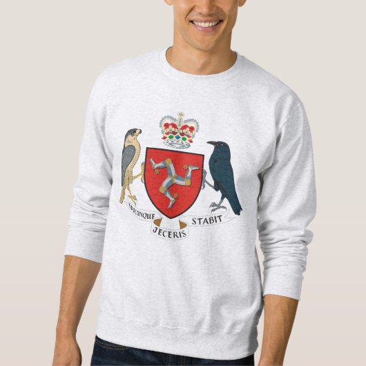 Man vlag - Manx Emblem Sweatshirt (Voorkant)
