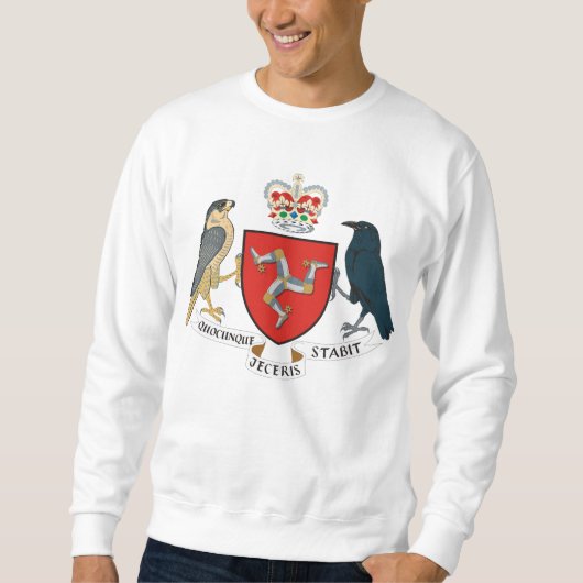Man vlag - Manx Emblem Sweatshirt (Voorkant)