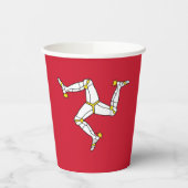 Man vlag papieren bekers (Links)