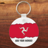 Man vlag sleutelhanger (Voorkant)