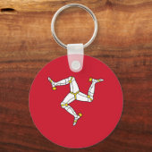 Man vlag sleutelhanger (Achterkant)