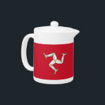 Man Vlag Teapot Theepot<br><div class="desc">Elegant Teapot met Isle of Man Flag,  Verenigd Koninkrijk. Dit product is aanpasbaar.</div>