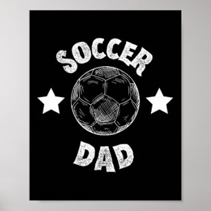 Man Voetbal Vader Familie Voetbal Team Speler Spor Poster