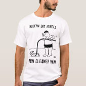 Man voor afvoerreiniger t-shirt (Voorkant)