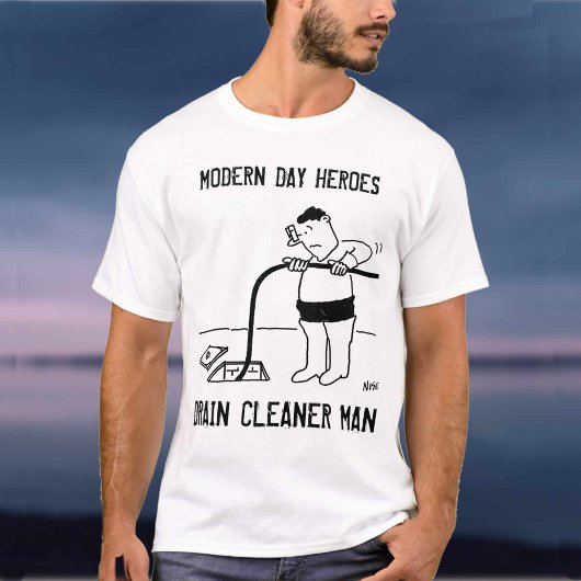 Man voor afvoerreiniger t-shirt