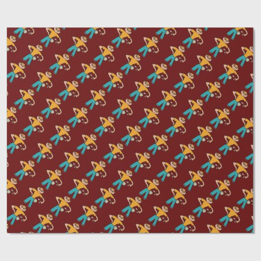 Man voor de teelt cadeaupapier (Vlak)