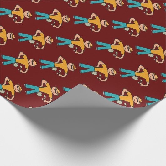 Man voor de teelt cadeaupapier (Hoek)