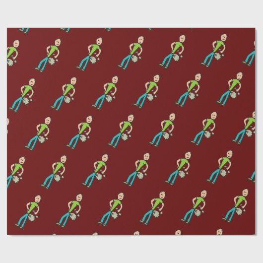 Man voor de teelt cadeaupapier (Vlak)