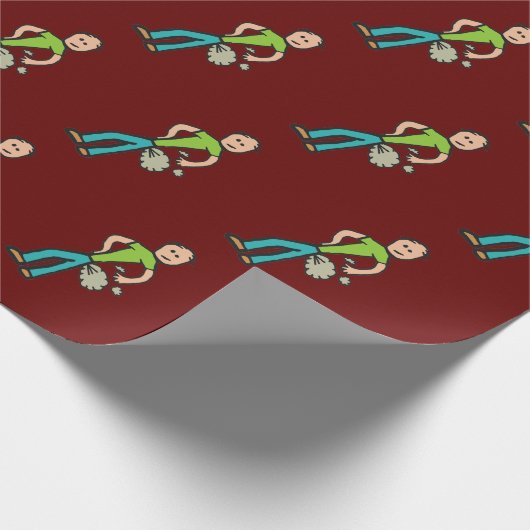 Man voor de teelt cadeaupapier (Hoek)