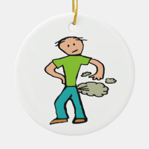 Man voor de teelt keramisch ornament
