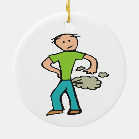 Man voor de teelt keramisch ornament (Achterkant)